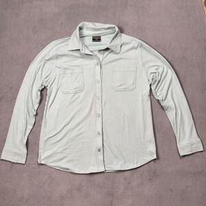 32 Degree Heat Mint Green Long Sleeve Soft Button Down S